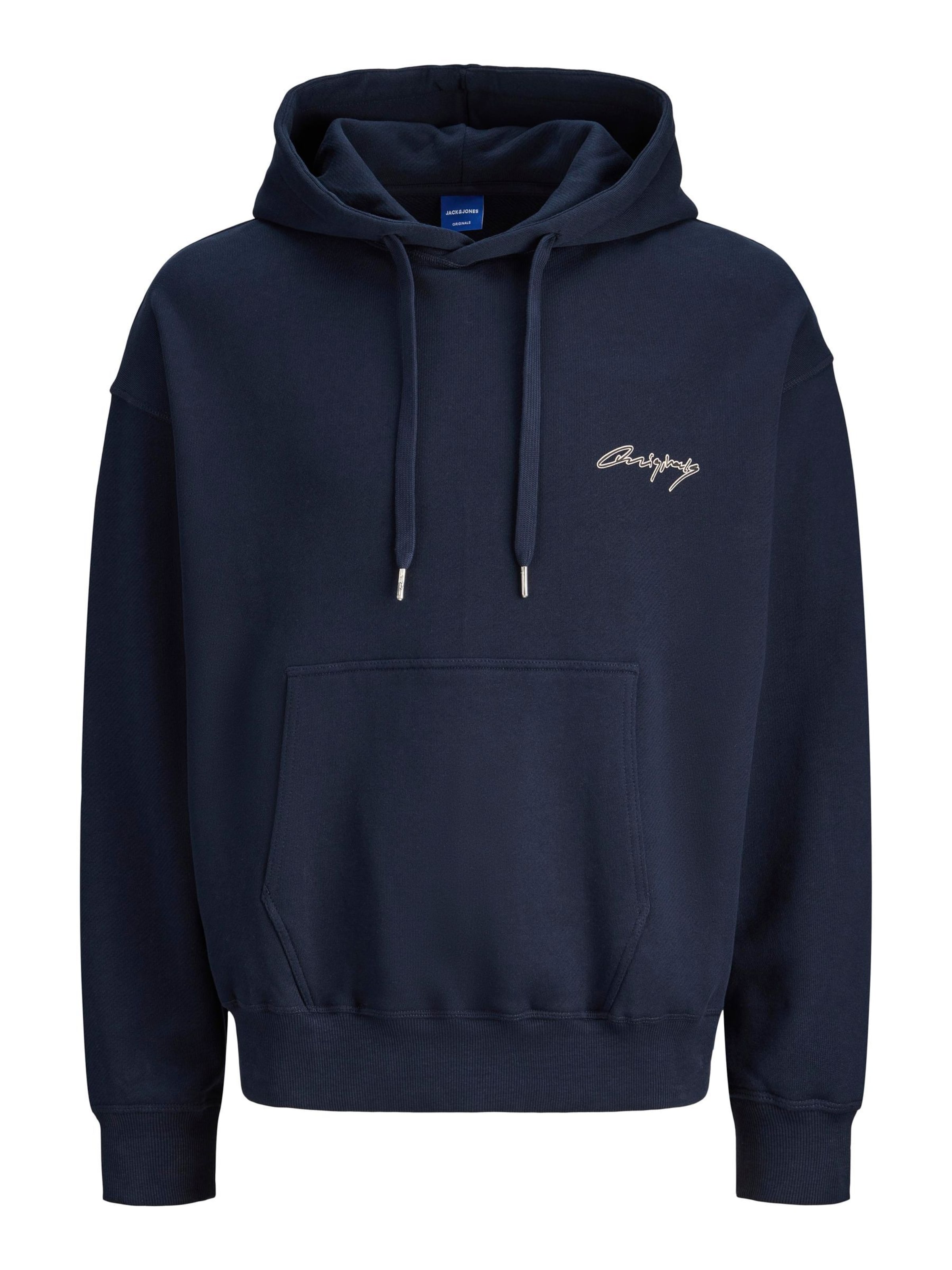 JACK & JONES Sweat-shirt en crème / bleu marine / noir, Vue avec produit