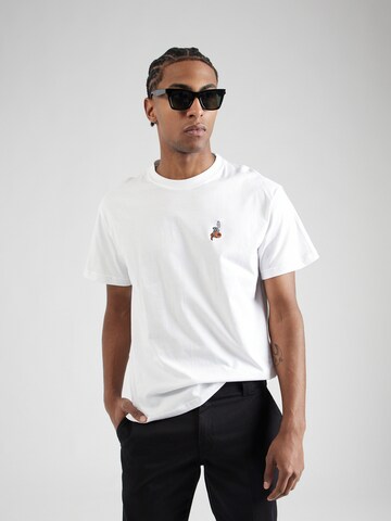 T-Shirt 'Nobodys G' Iriedaily en blanc