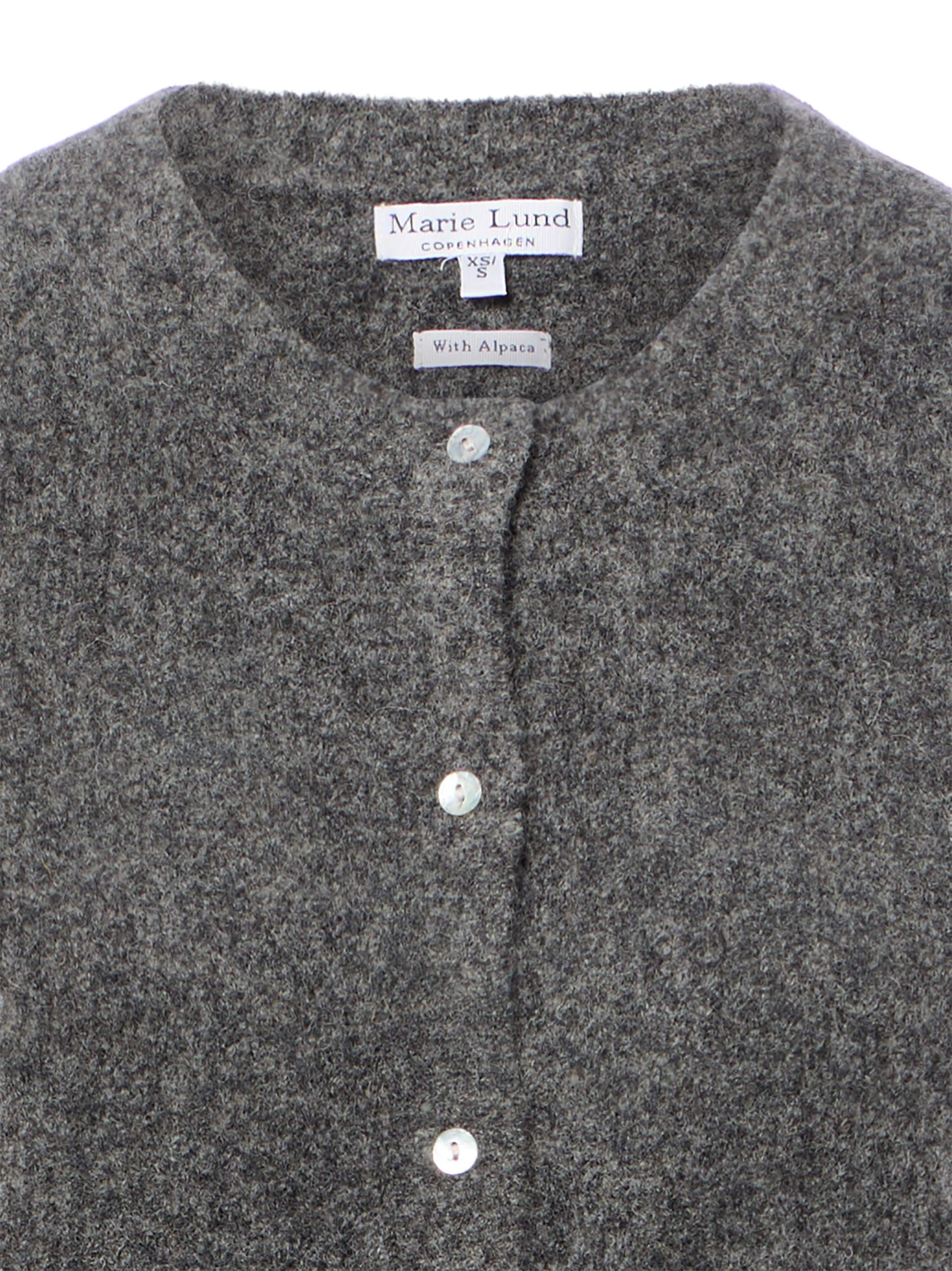 Marie Lund Knit Cardigan in Grey
