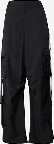 Wide leg Pantaloni di Cheyenne Ochsenknecht in nero: frontale