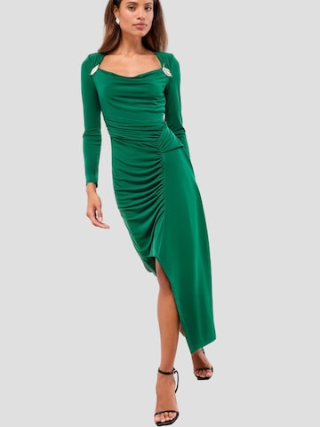 zaļš Lipsy Kleita: no priekšpuses