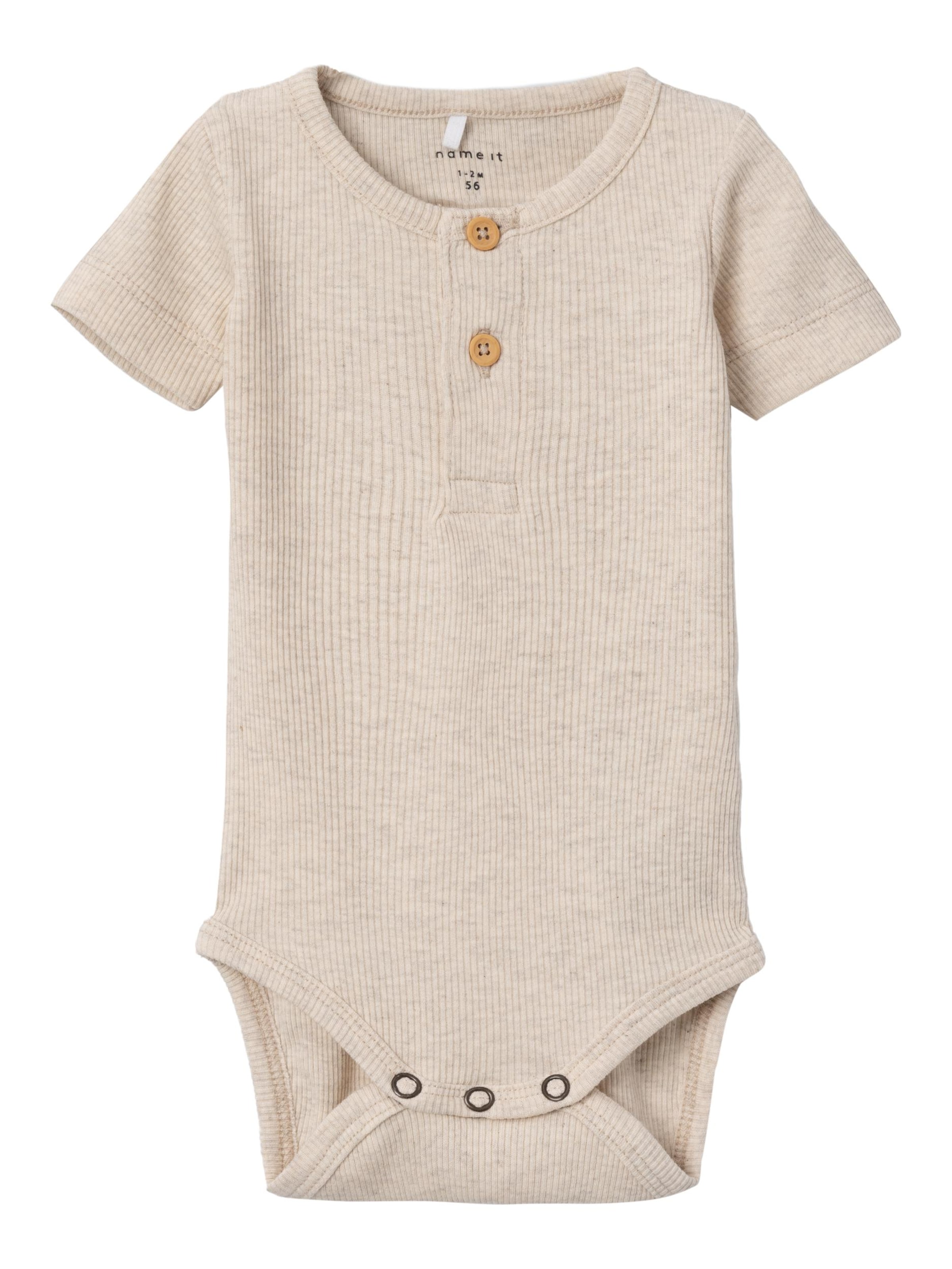 Barboteuse / body &#x27;NBMKab&#x27; NAME IT en beige : devant