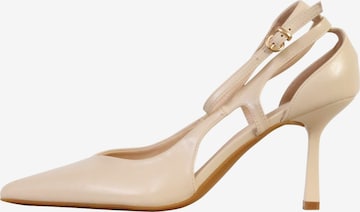 Super Mode Pumps in Beige: Vorderseite