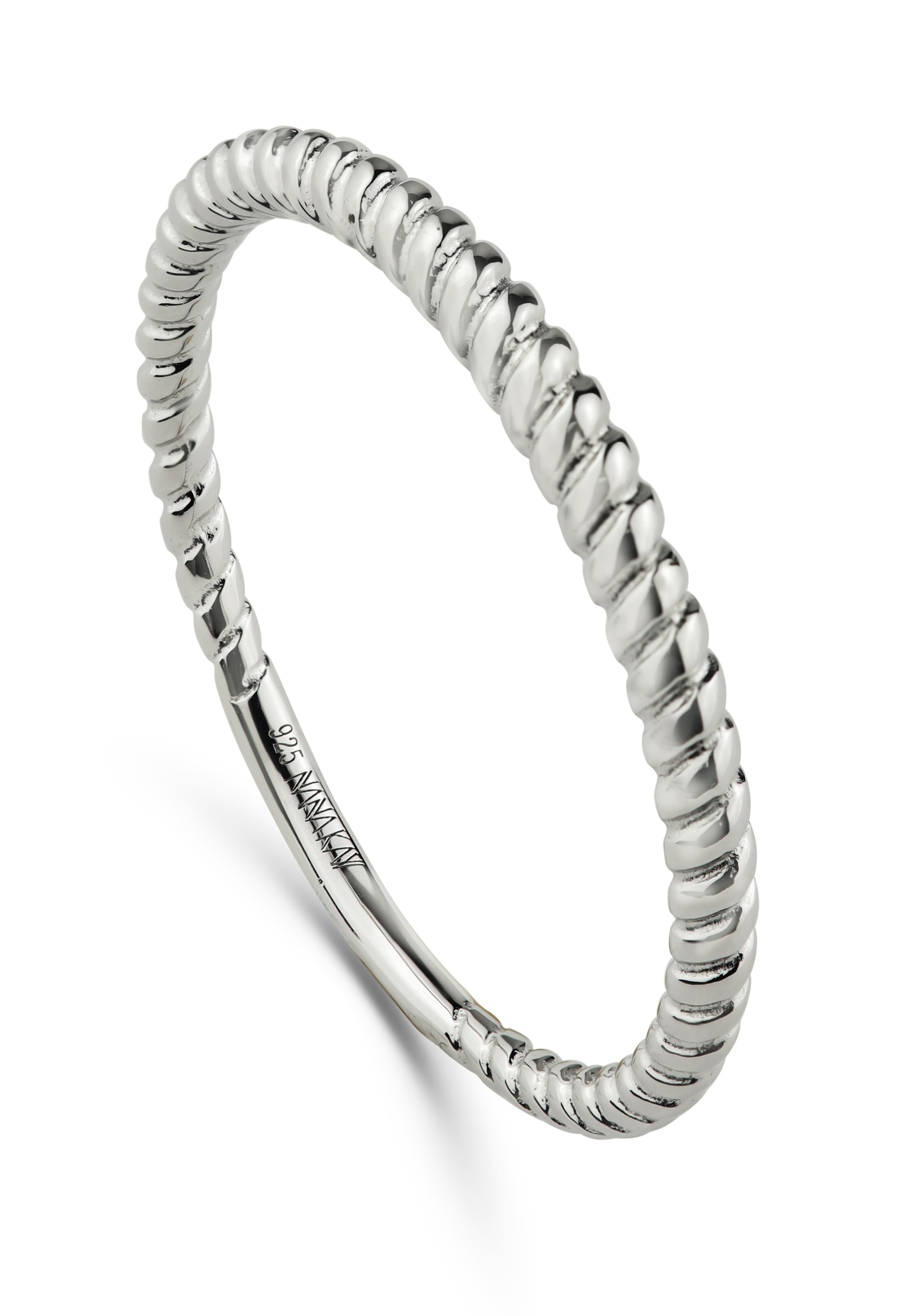 Nana Kay Ring 'Pretty Twist' in Silver: front