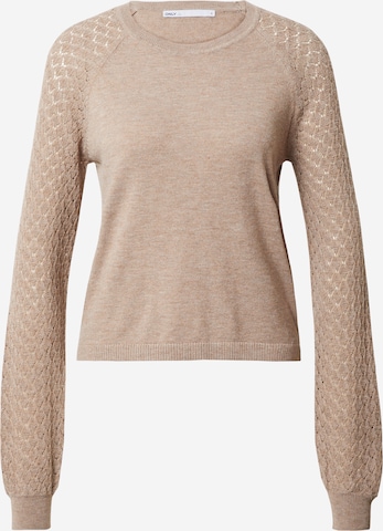 ONLY Sweater 'ANA' in Beige: front