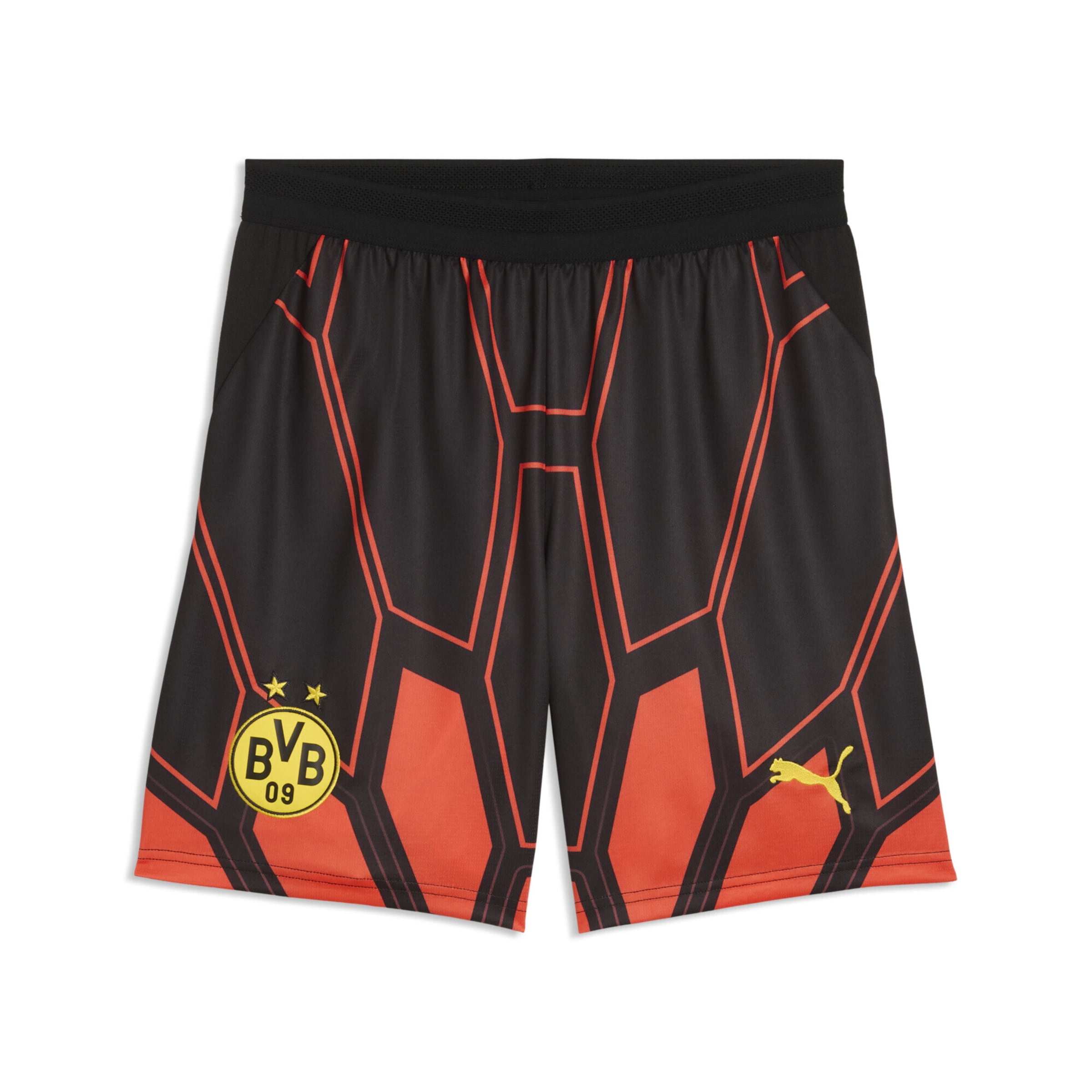 PUMA Regular Sportbroek 'Borussia Dortmund 26/27' in Zwart: voorkant