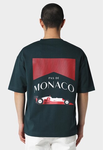 Maglietta 'FORMULE' di Pas De Monaco in verde: frontale