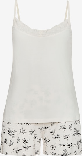 Pižama su šortais 'Dreams' iš VIVANCE, spalva – juoda / balta, Prekių apžvalga