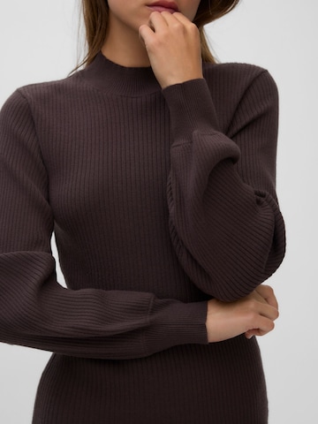 VERO MODA Kootud kleit 'VMHarper', värv pruun