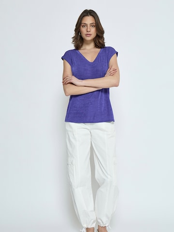 DESIRES T-Shirt 'Bob' in Blau