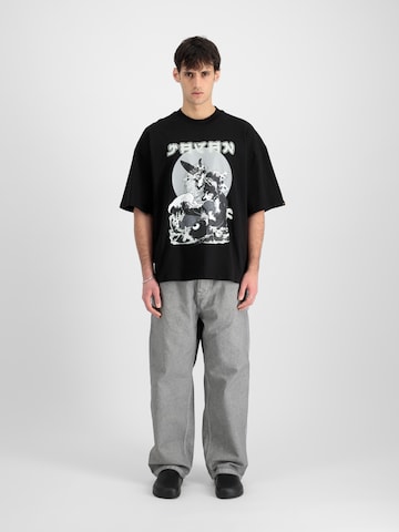 ALPHA INDUSTRIES T-shirt 'Japan Warrior' i svart