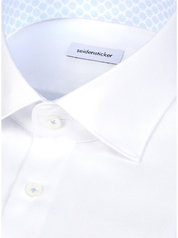SEIDENSTICKER Regular Fit Hemd 'Schwarze Rose' in Weiß