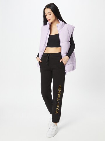 KENDALL + KYLIE Tapered Broek in Zwart