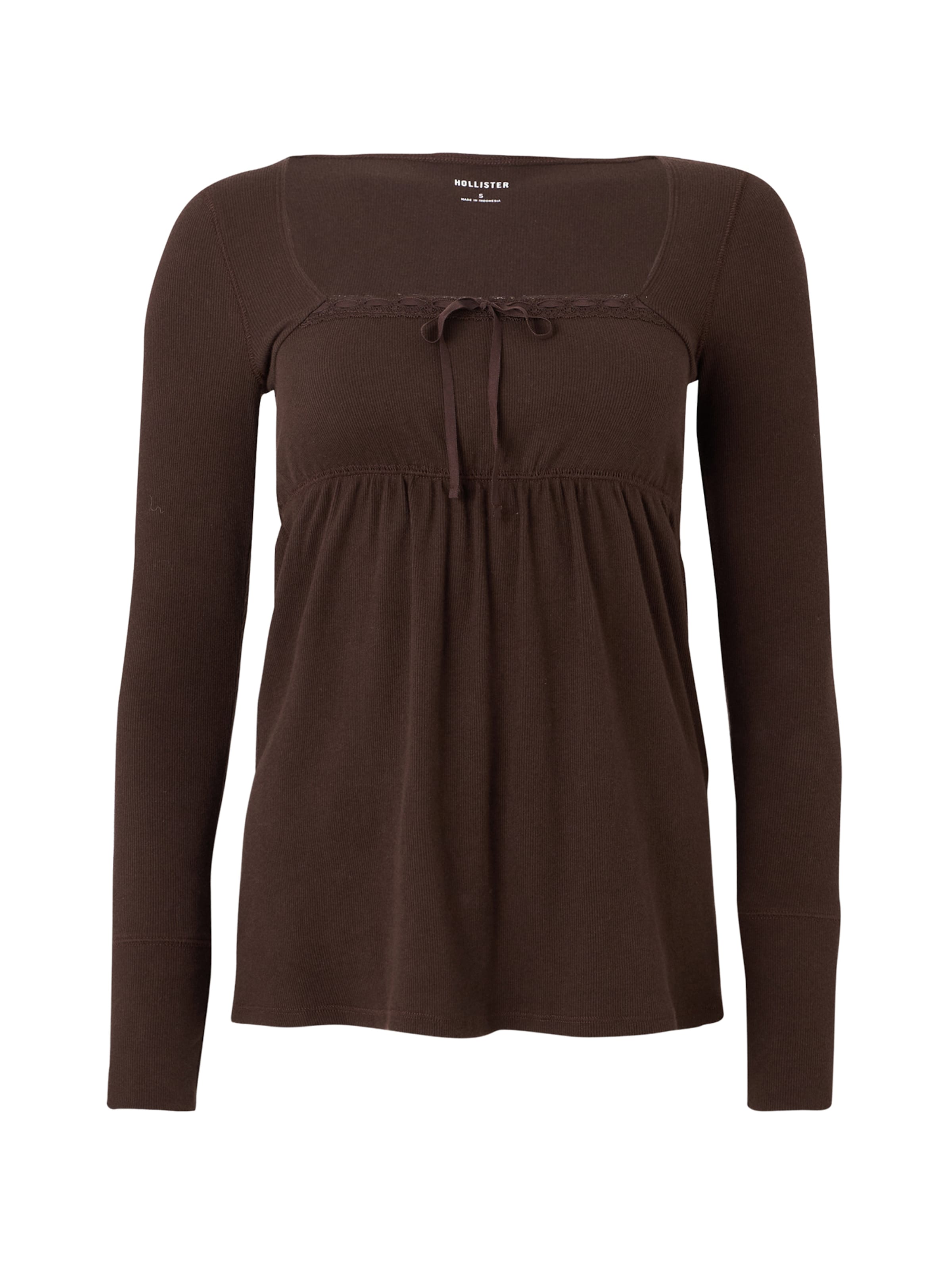 HOLLISTER Shirt in Brown: front