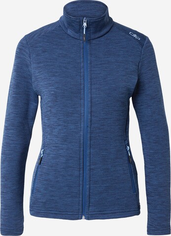 CMP Athletic Fleece Jacket in Blue: front