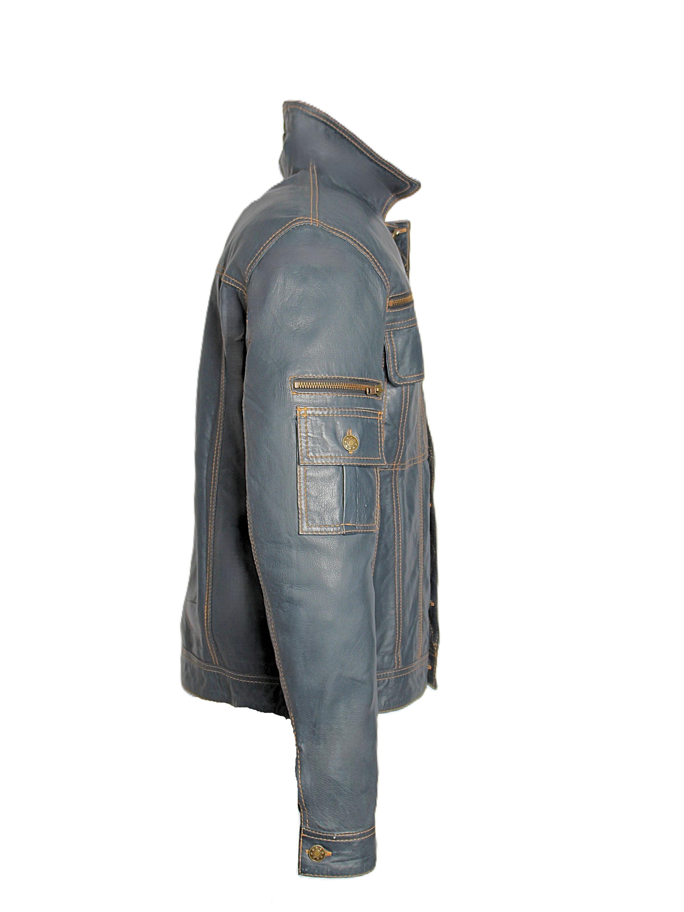 Veste mi-saison 'Lederjacke im Jeans Jacken Style' Be  Noble en bleu