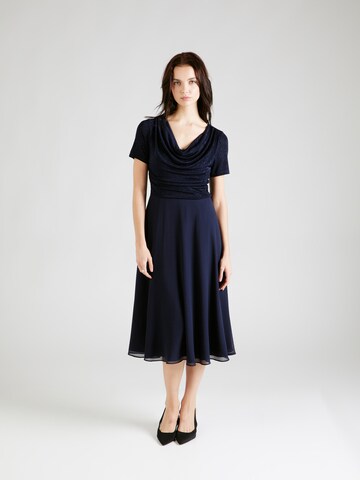 Robe de cocktail Vera Mont en bleu : devant