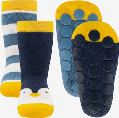 EWERS Socks in Smoke blue / Night blue / Yellow / White, Item view