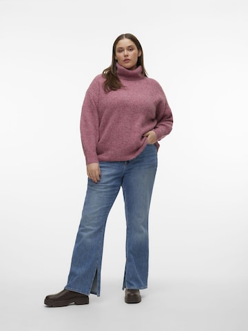 Vero Moda Curve Sweater 'Julie LS' in Pink