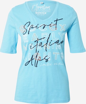 Soccx Shirt in Blauw: voorkant