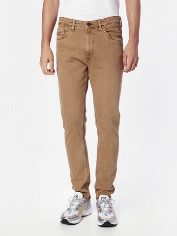 INDICODE JEANS Slimfit Jeans 'Calli' in Bruin: voorkant