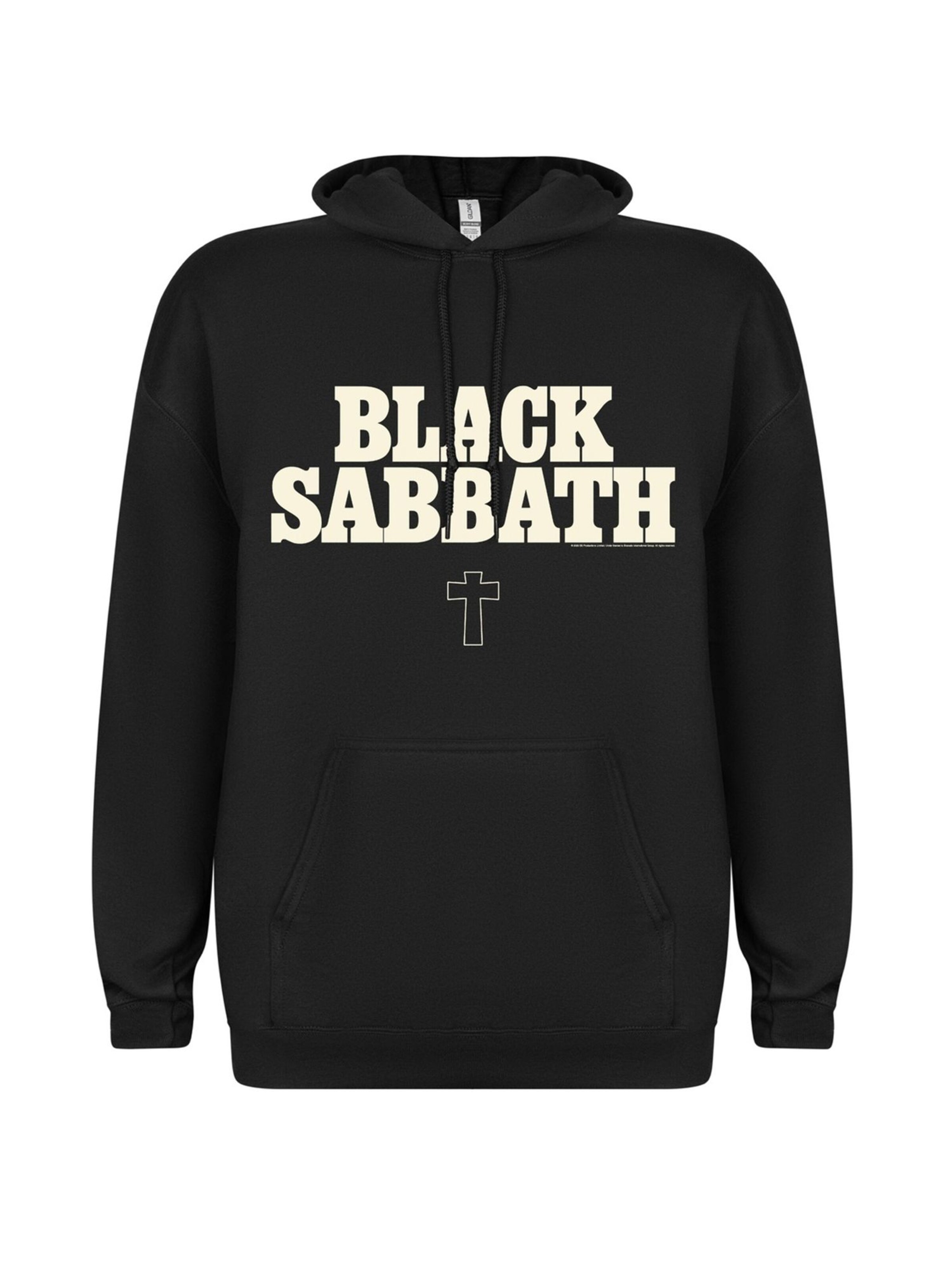 Felpa di BLACK SABBATH in nero: frontale