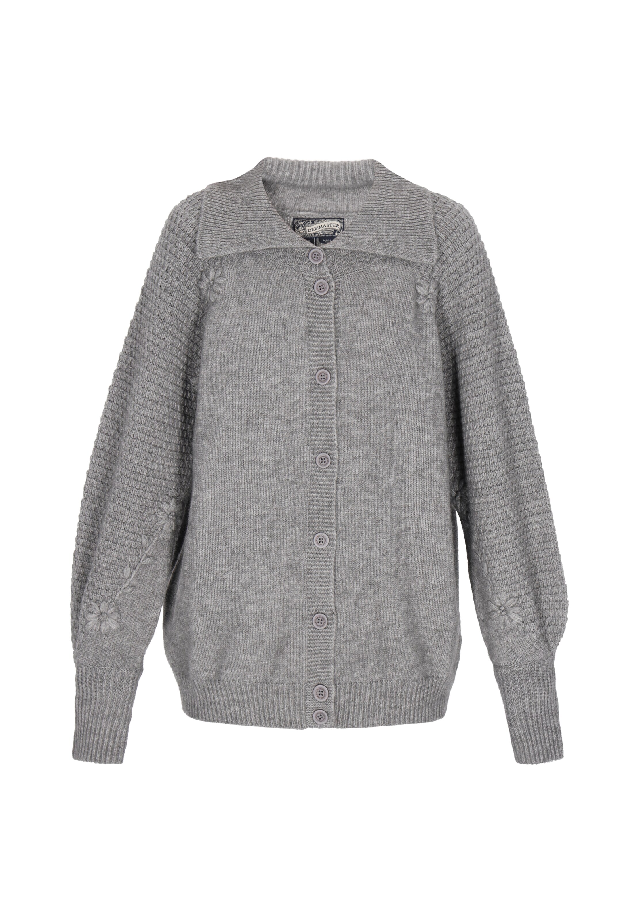 DreiMaster Vintage - Cárdigan en gris: frente