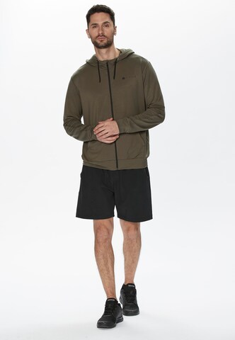 Virtus Athletic Zip-Up Hoodie 'Brent' in Green