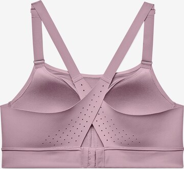 UNDER ARMOUR Bustier Sport bh 'Rush' in Roze