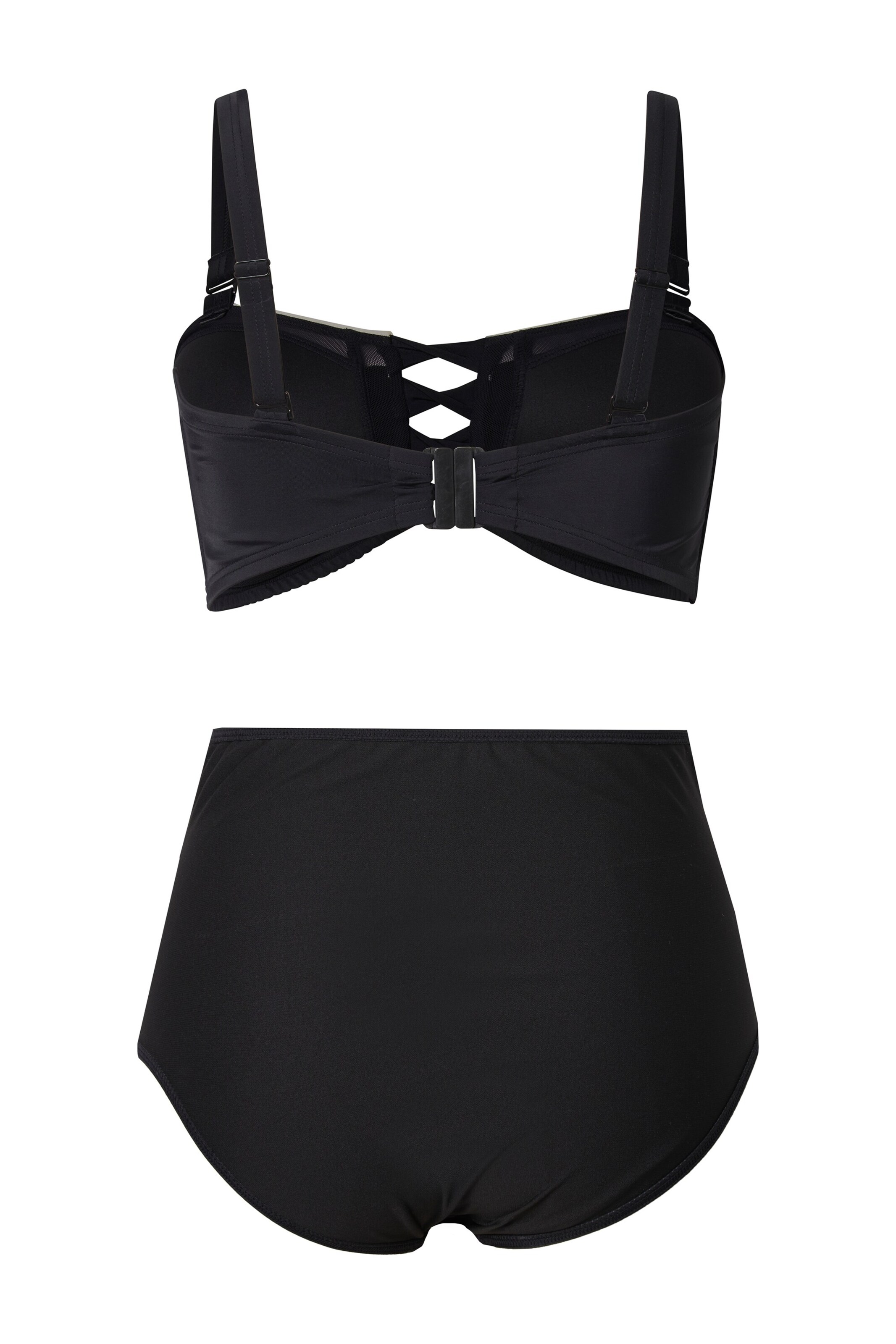 Ulla Popken Minimiser Bikini in Black