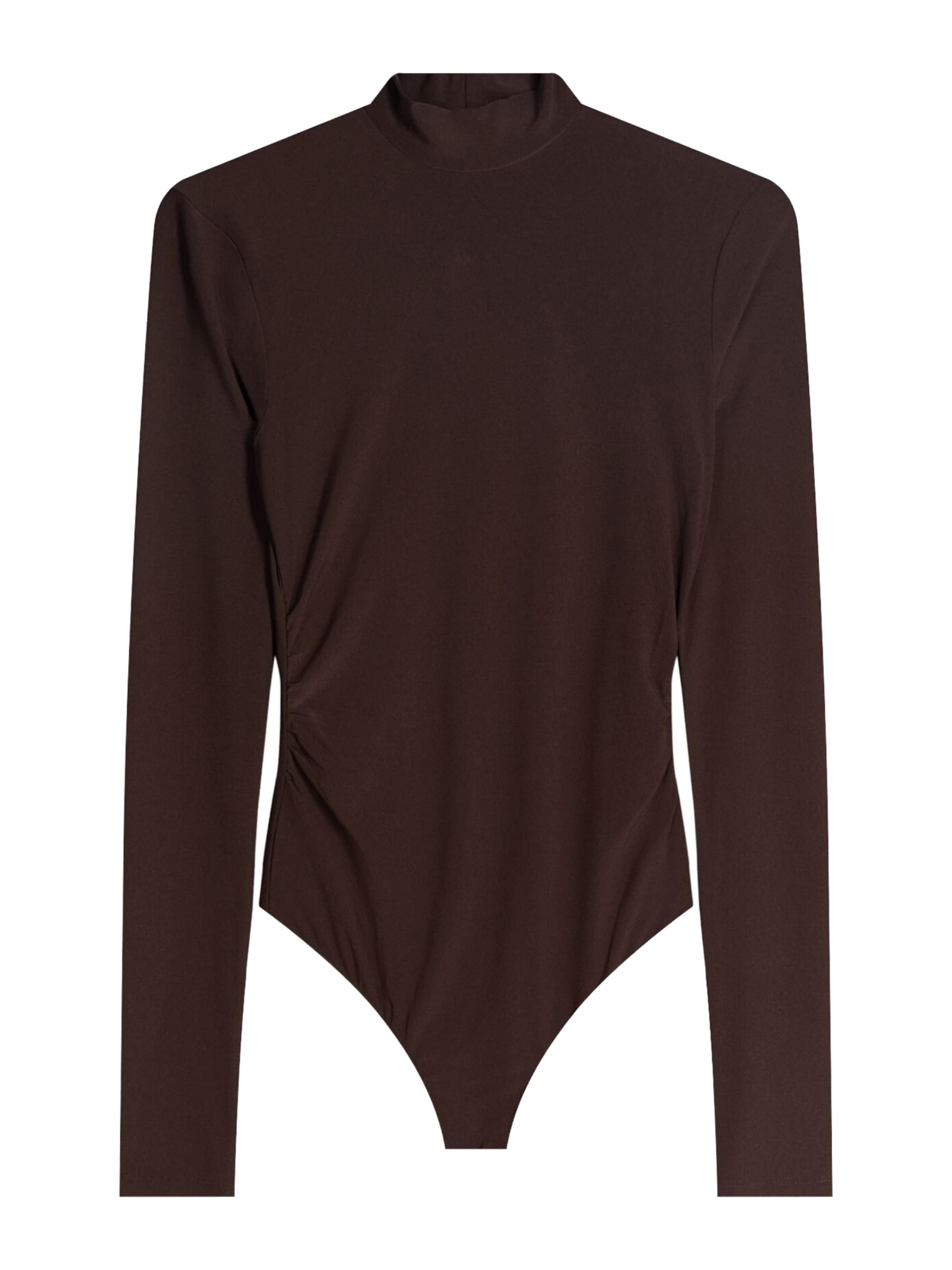 Body a maglietta di Bershka in marrone: frontale