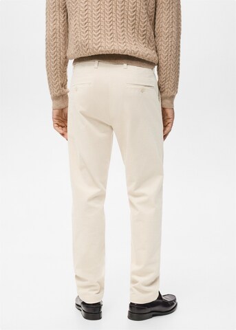 MANGO MAN Slimfit Hose 'Berdam' in Beige