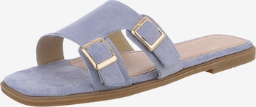 Ital-Design Pantolette in Blau: Vorderseite