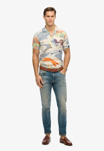 Superdry Regular fit Overhemd 'Hawaii' in Beige