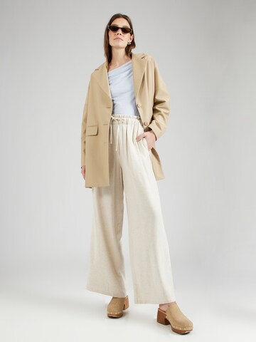 A-VIEW Wide leg Byxa 'Lerke' i beige