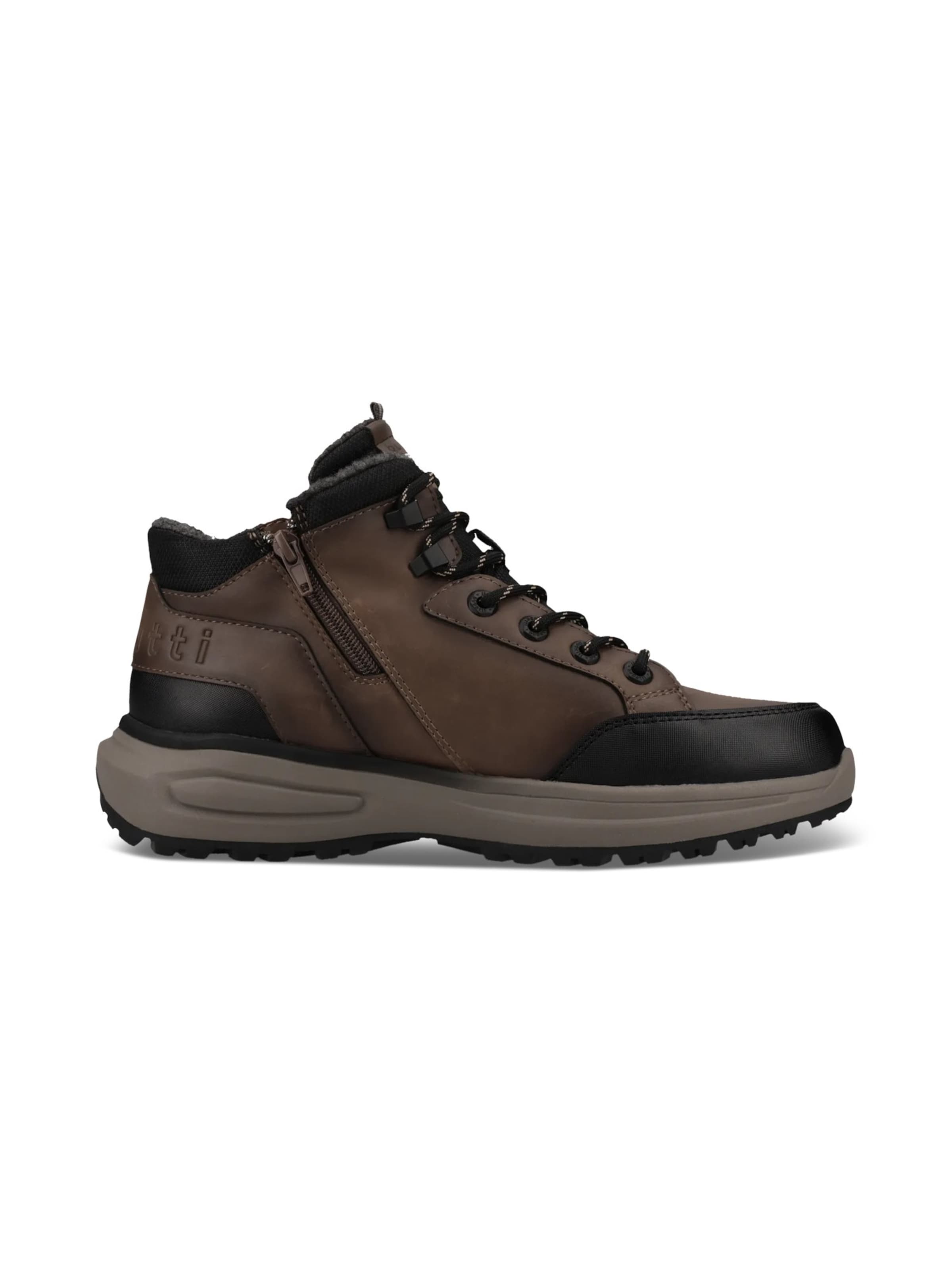 Boots stringati di bugatti in marrone