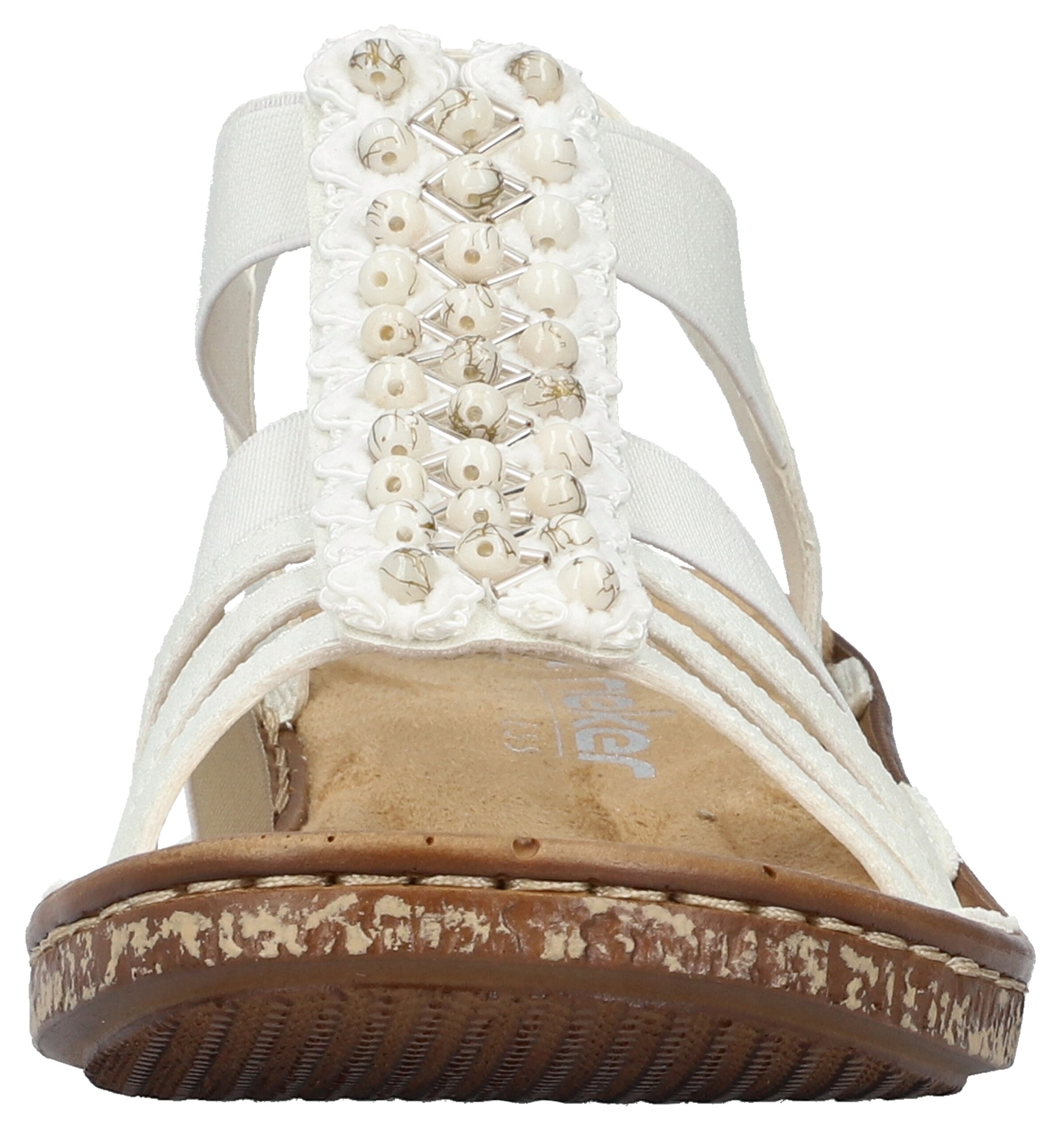 Sandales à lanières Rieker en blanc