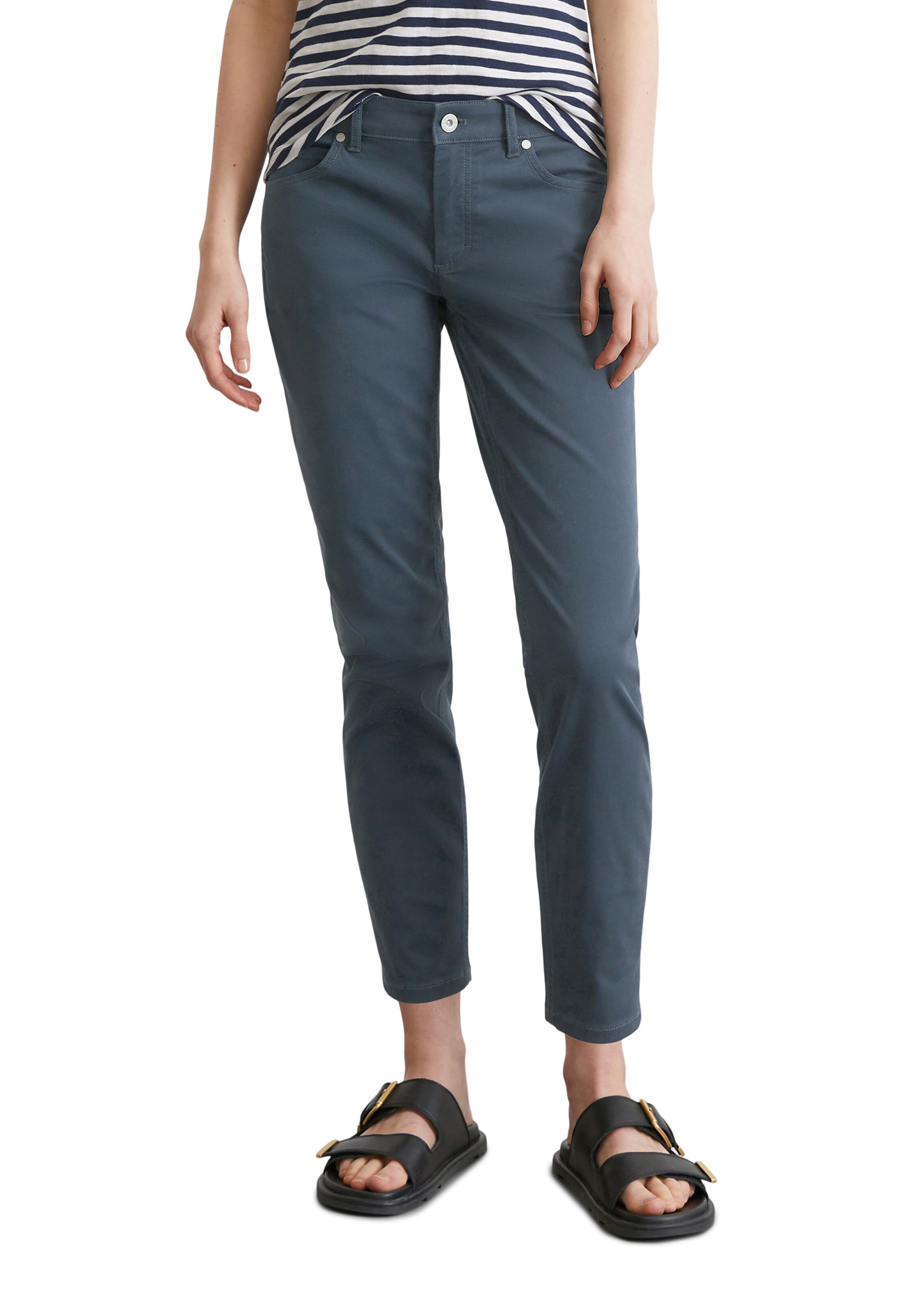 Marc O'Polo Slimfit Hose in Blau: Vorderseite