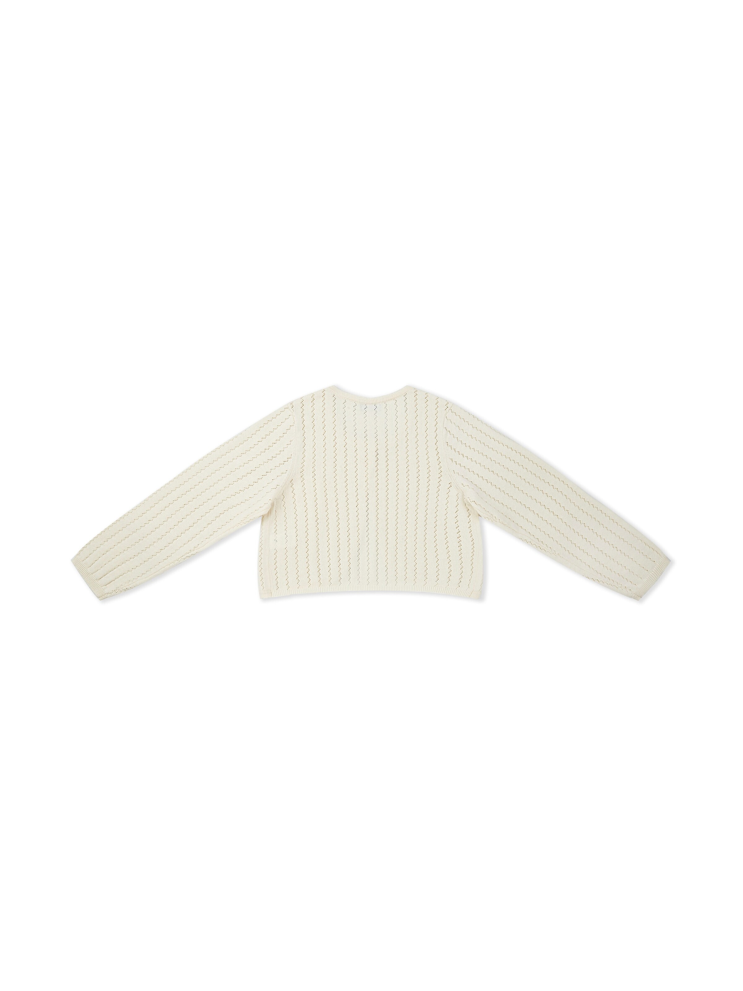 Sailing Knit Cardigan in White