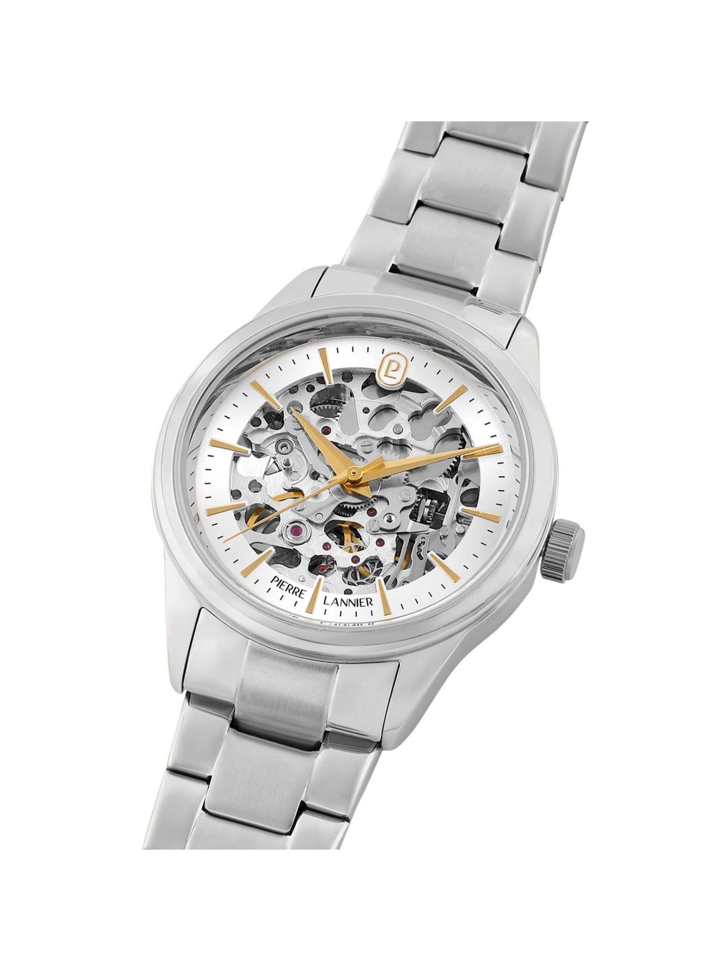 Montre à affichage analogique Pierre Lannier en argent