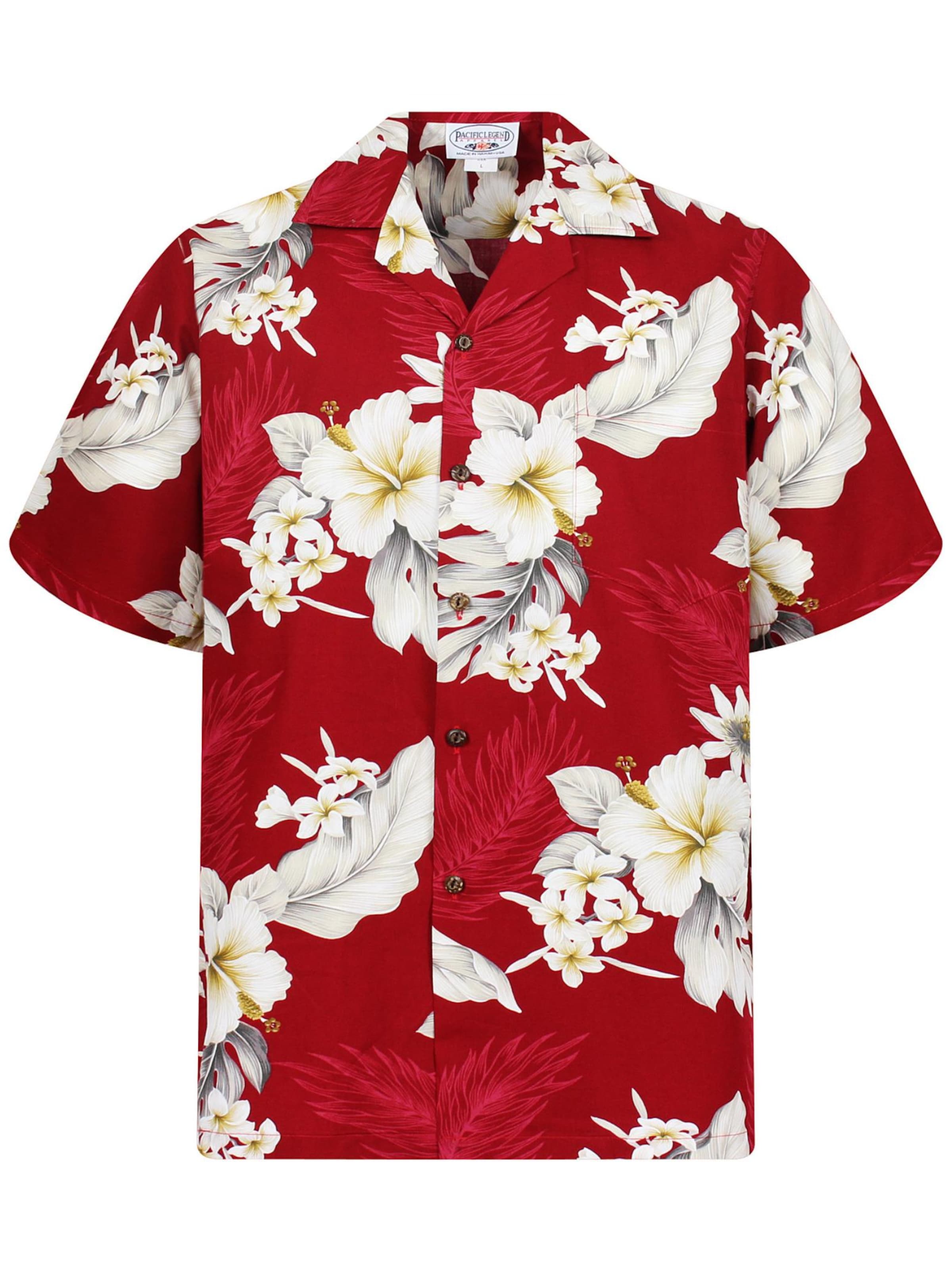 Pacific Legend Hemd 'Enzian'‌‌‌‌‌‌‌‌ in Rot: Vorderseite