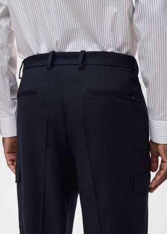 MANGO MAN Slimfit Hose 'Daytona' in Blau
