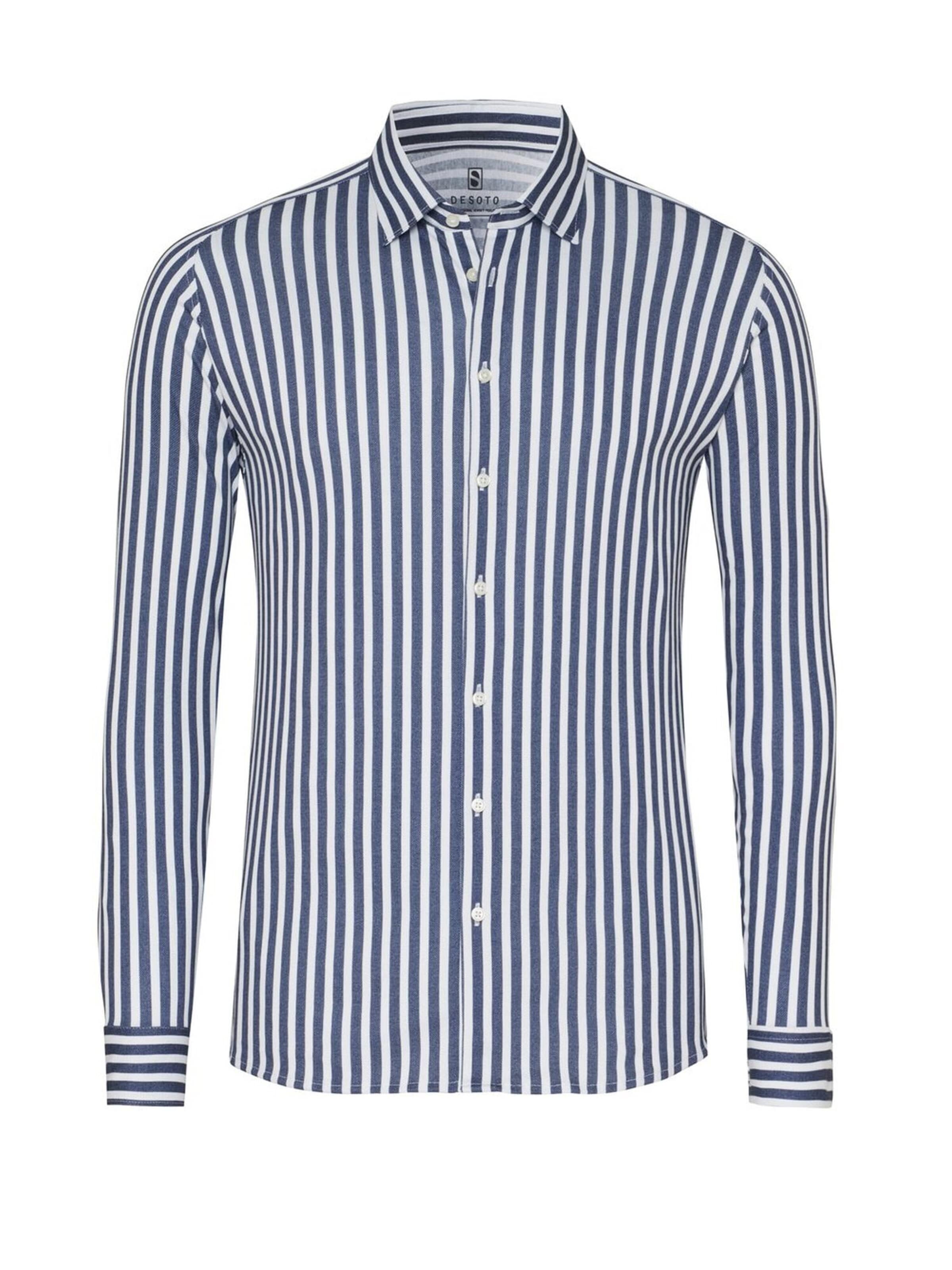DESOTO Slim Fit Hemd in Blau: Vorderseite