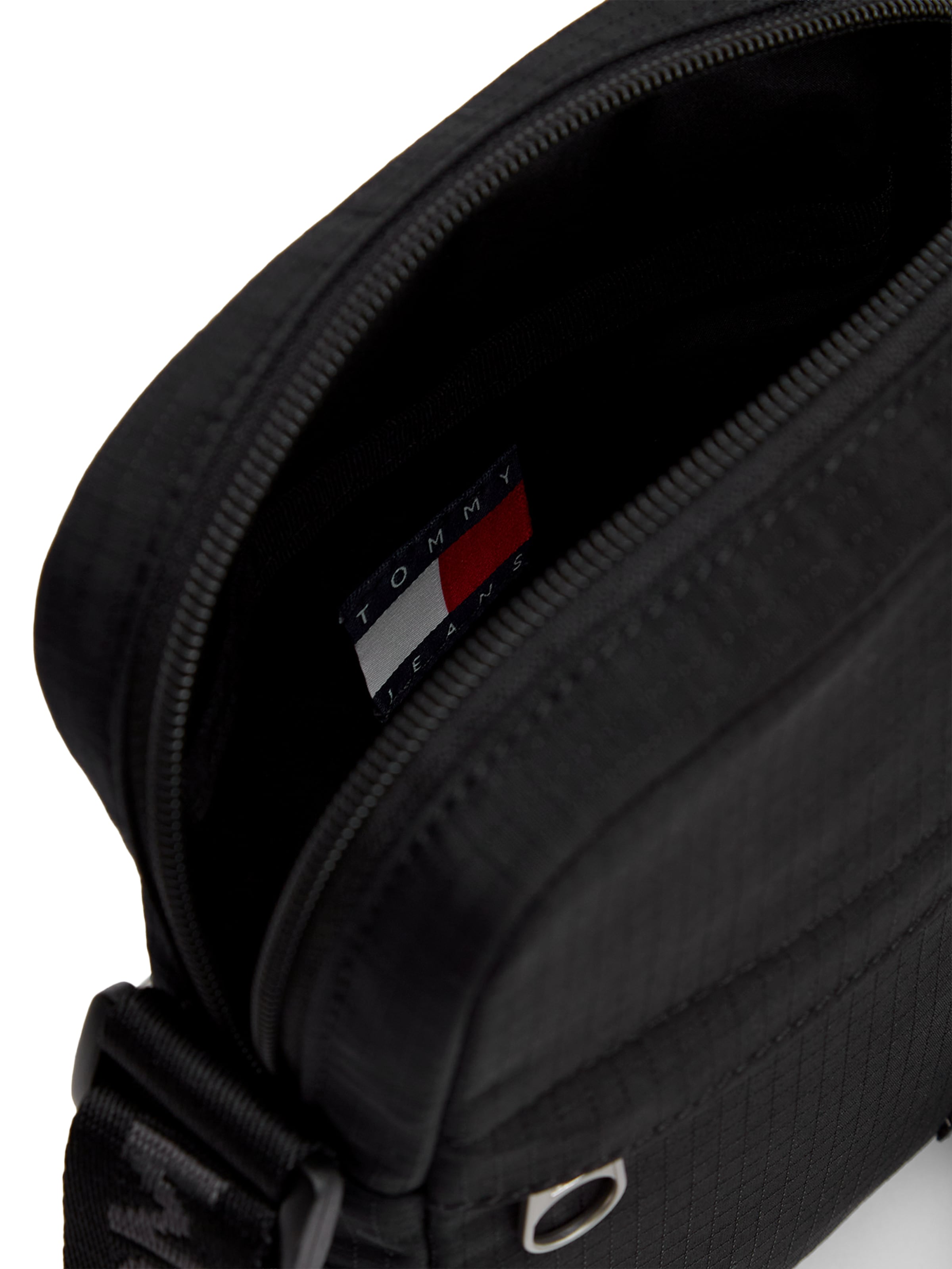 Geantă de umăr 'ESS' de la Tommy Jeans pe negru