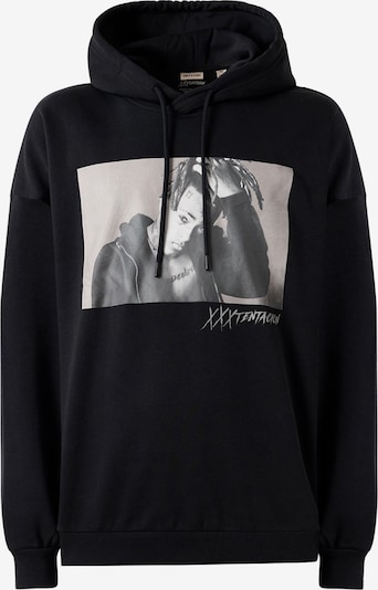 Only & Sons Collegepaita 'ONSTENTACION' värissä vaaleanharmaa / musta / valkoinen, Tuotenäkymä