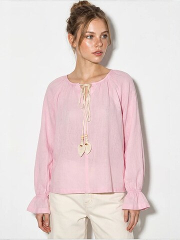 Bianco Lucci Bluse 'Blusen'‌‌‌‌‌‌‌ in Pink: Vorderseite