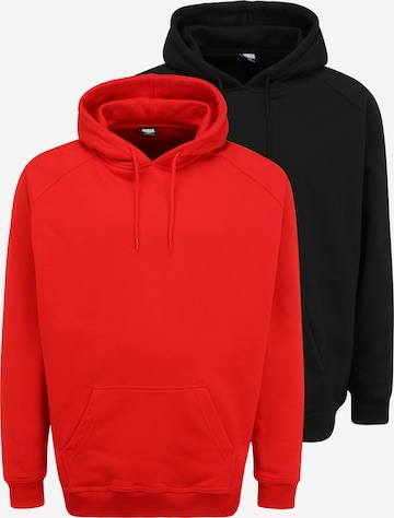 Sweat-shirt Urban Classics en rouge : devant