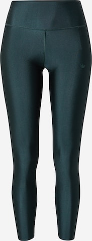 Skinny Leggings 'Adicolor Contempo' de la ADIDAS ORIGINALS pe verde: față