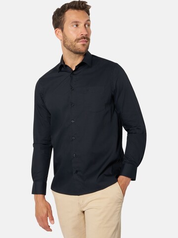 BABISTA Regular fit Button Up Shirt 'Jornan' in Black: front