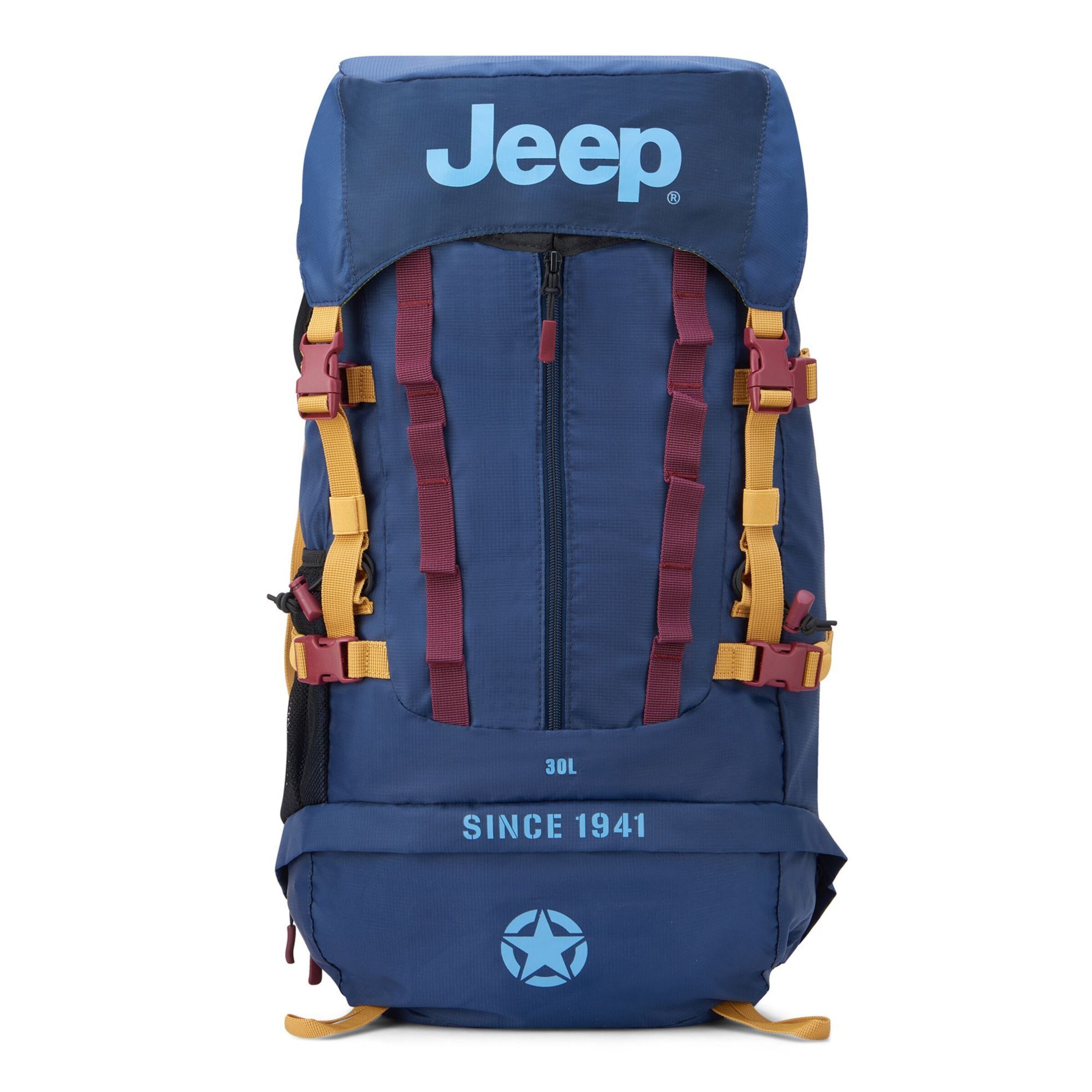 Zaino sportivo 'JS017A' di Jeep in blu: frontale